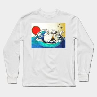 Killer waves dude! Long Sleeve T-Shirt